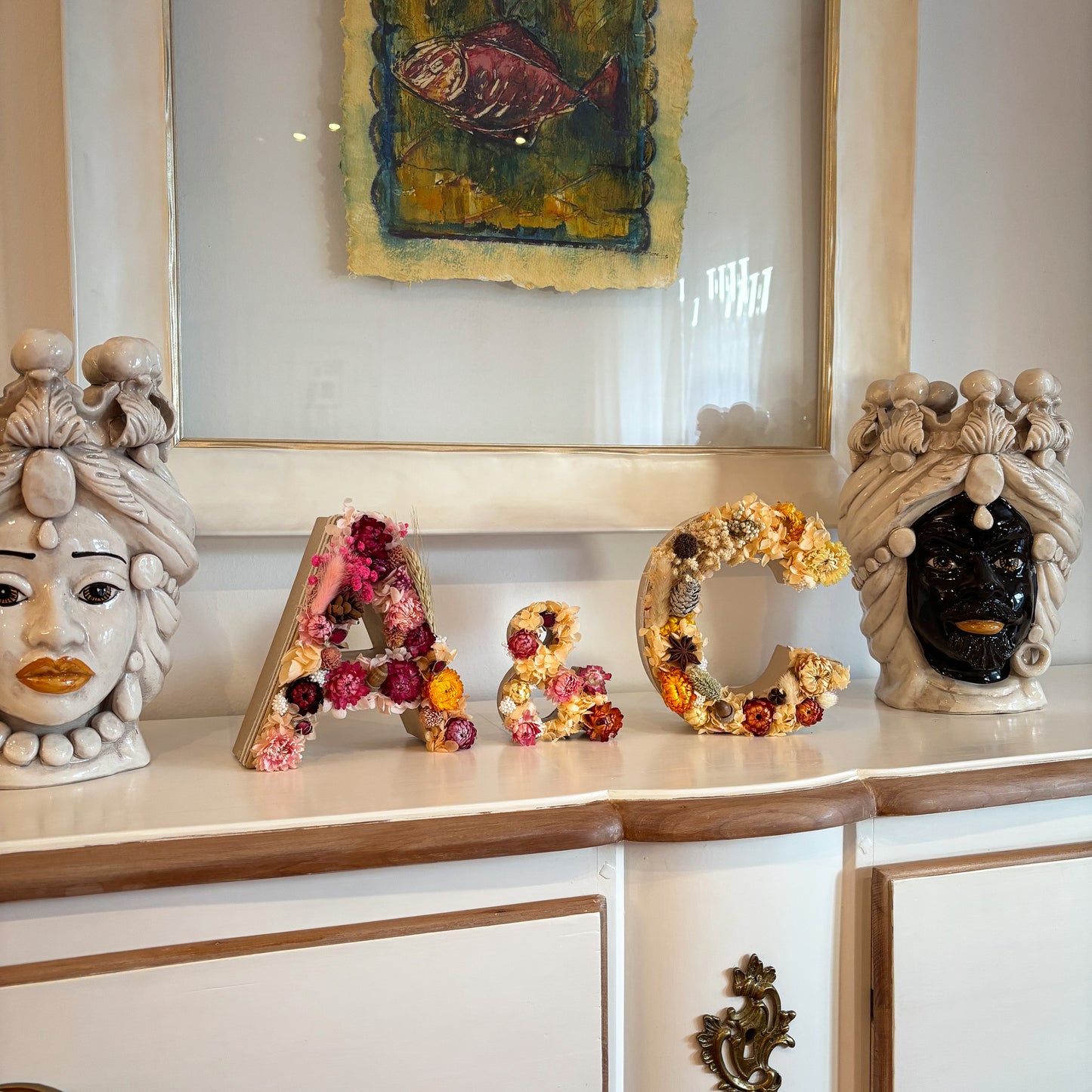 Letra Floral | Flor Seca y Preservada - Flor a Secas