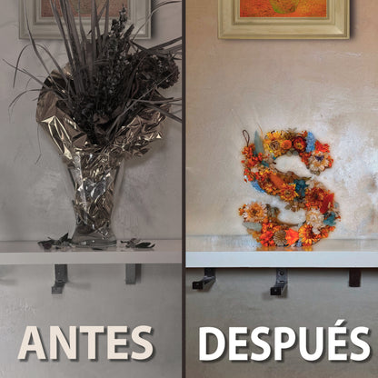 Letra Floral | Flor Seca y Preservada - Flor a Secas